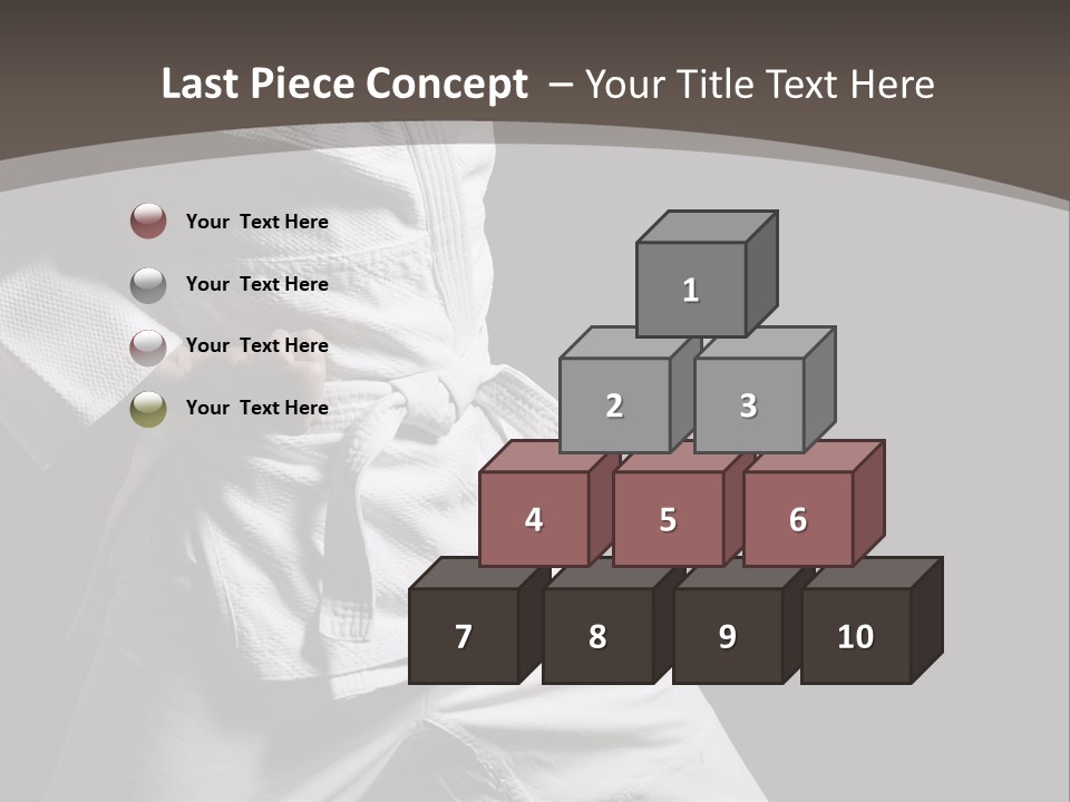 Single One Martial PowerPoint Template