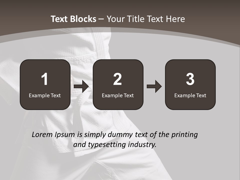 Single One Martial PowerPoint Template