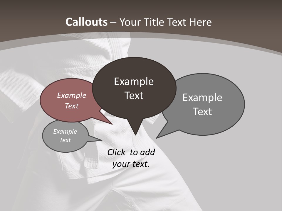 Single One Martial PowerPoint Template