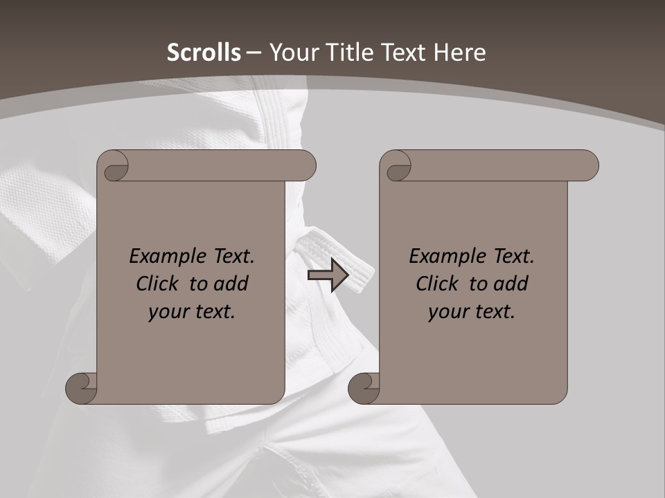 Single One Martial PowerPoint Template