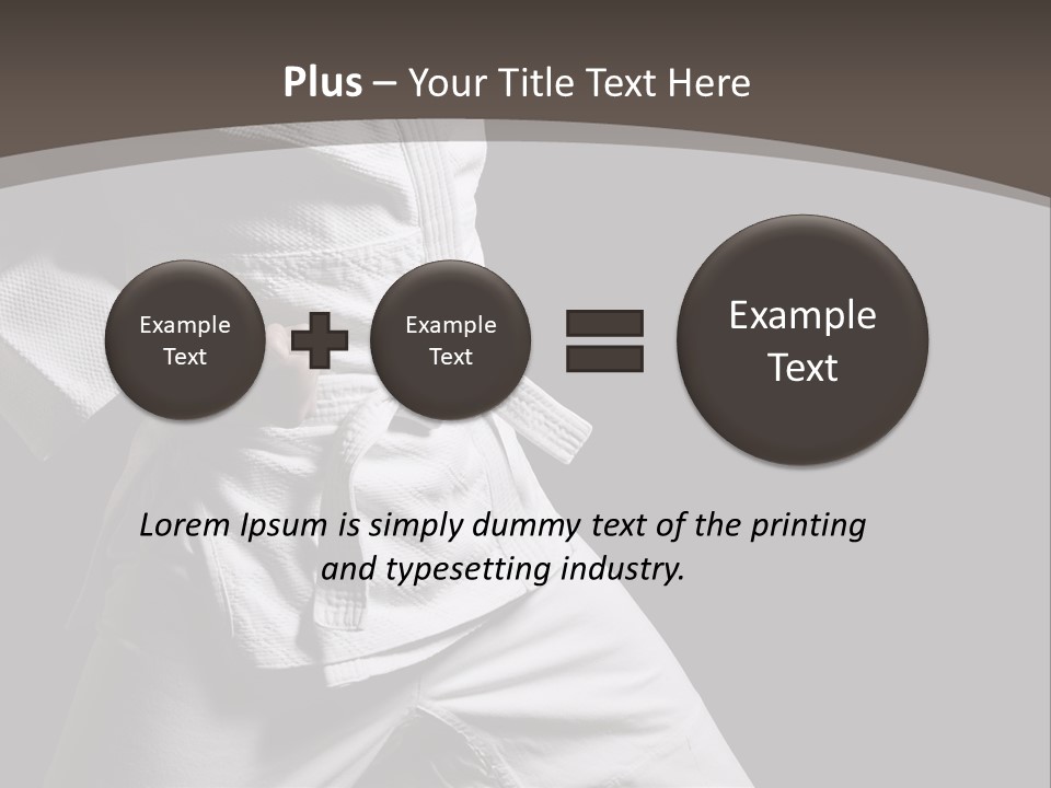 Single One Martial PowerPoint Template