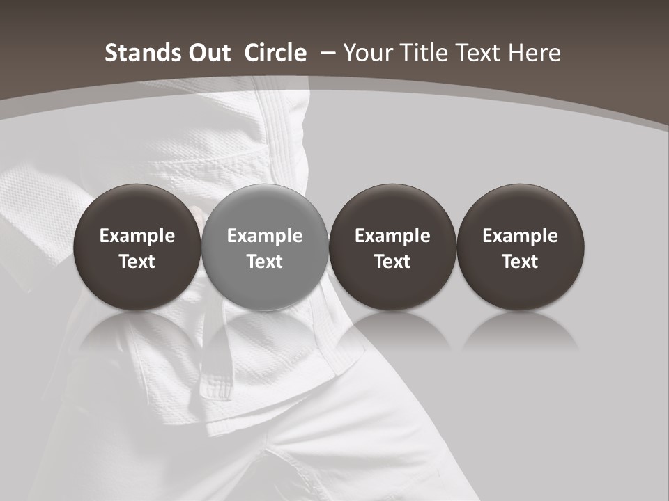 Single One Martial PowerPoint Template