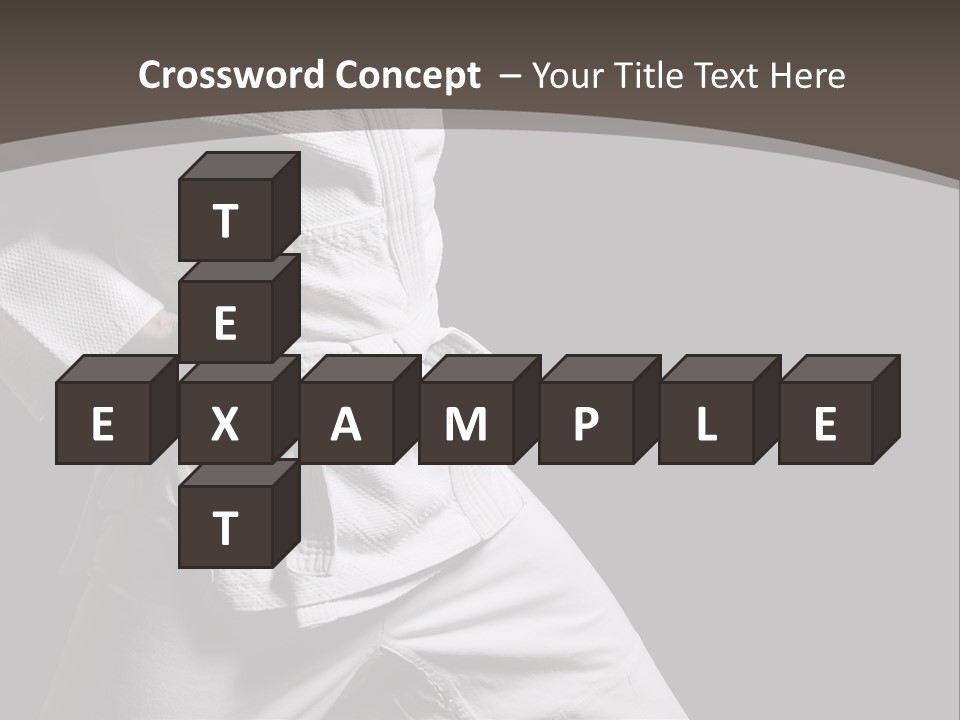 Single One Martial PowerPoint Template
