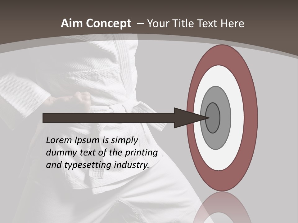 Single One Martial PowerPoint Template