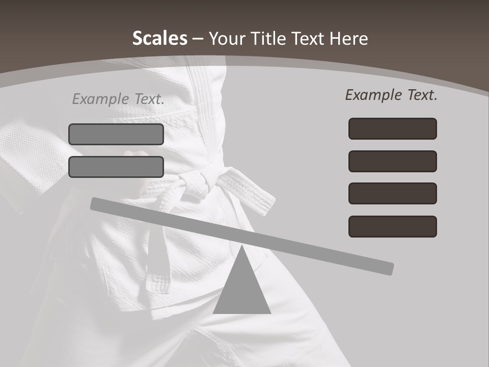 Single One Martial PowerPoint Template
