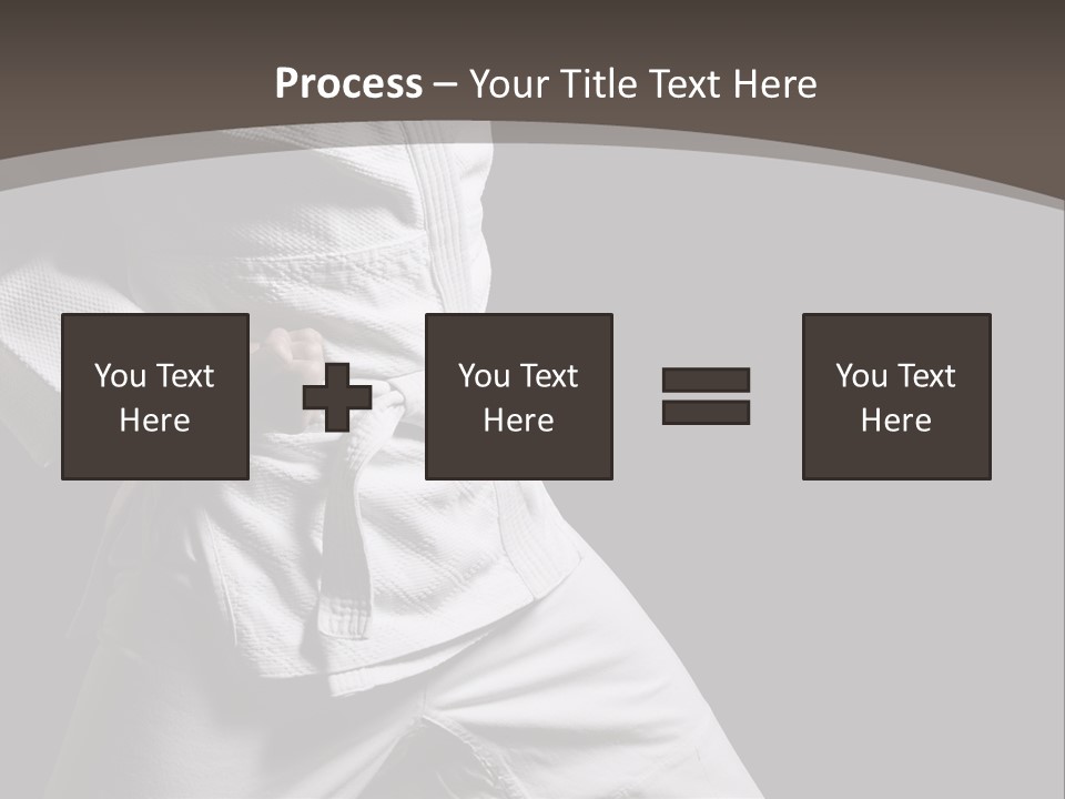 Single One Martial PowerPoint Template