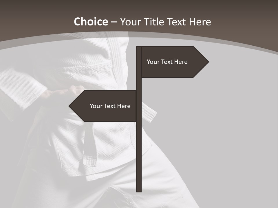 Single One Martial PowerPoint Template