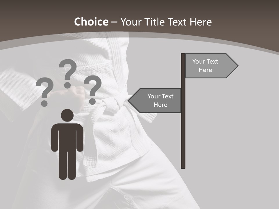 Single One Martial PowerPoint Template