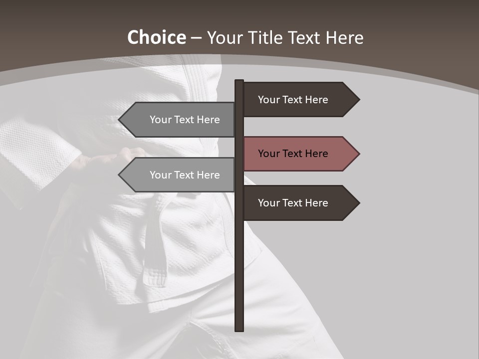 Single One Martial PowerPoint Template