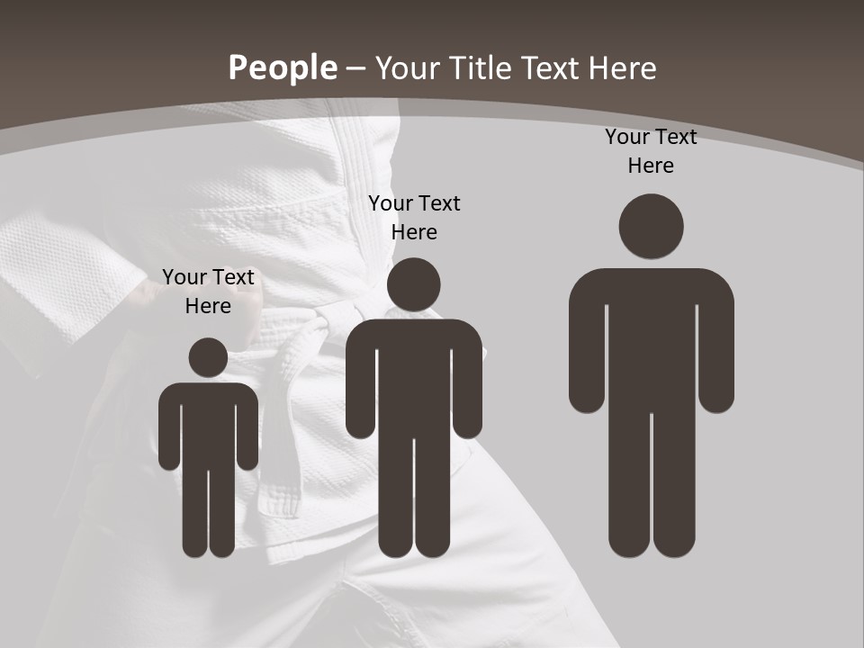 Single One Martial PowerPoint Template