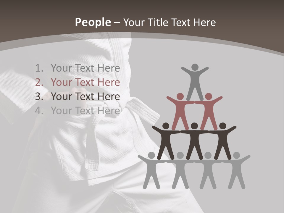 Single One Martial PowerPoint Template