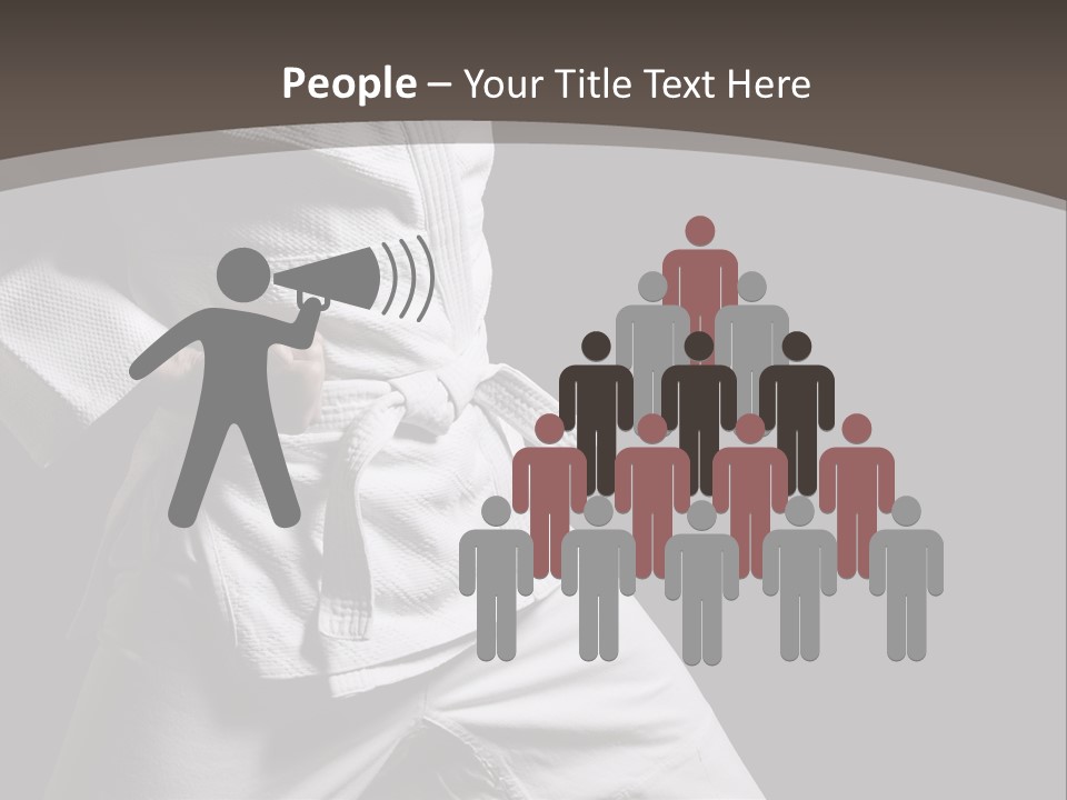 Single One Martial PowerPoint Template