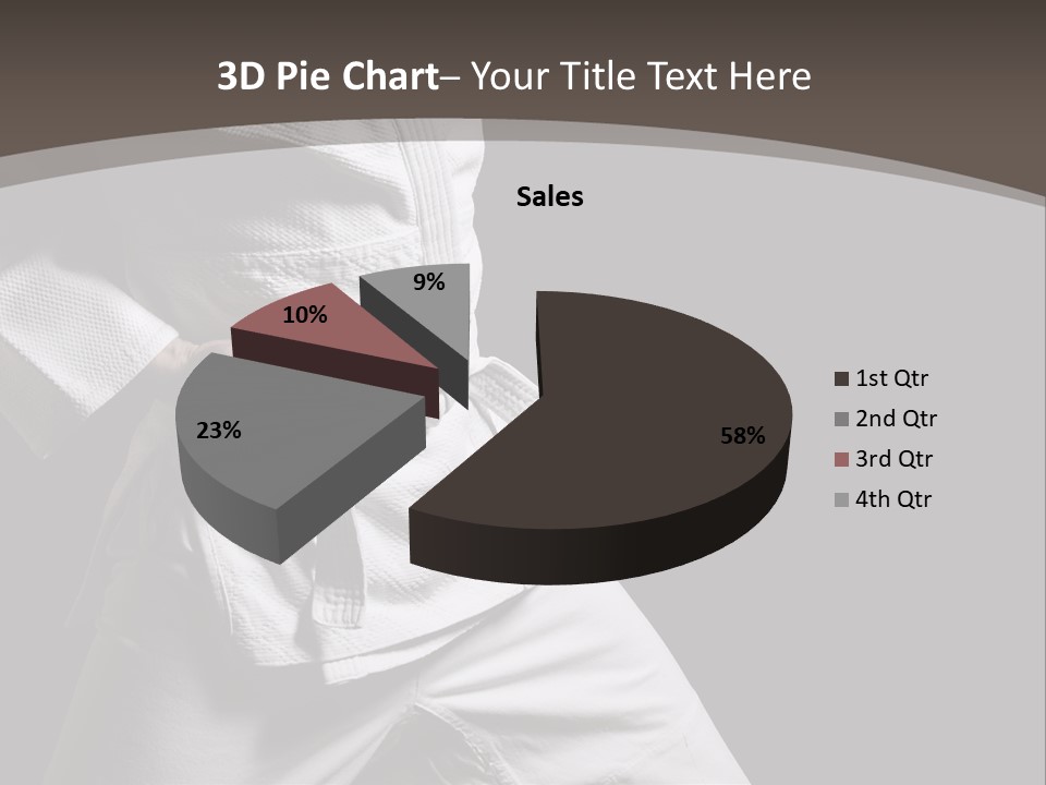 Single One Martial PowerPoint Template