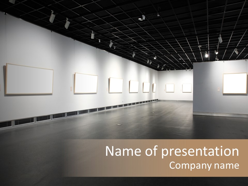 Photograph Spotlight Backgrounds PowerPoint Template