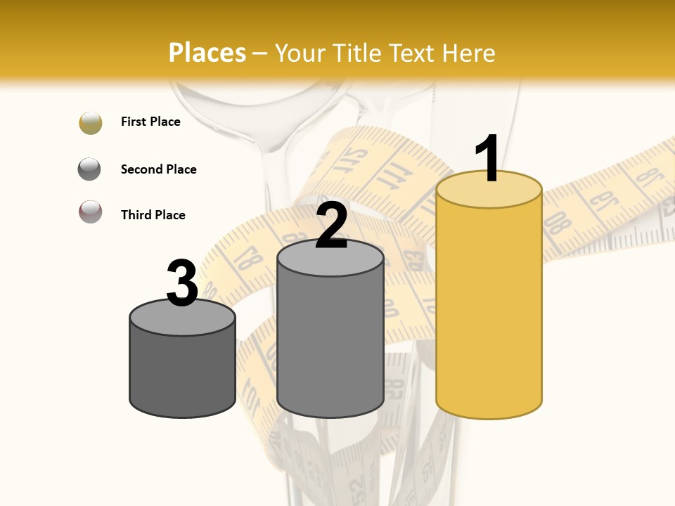 Fork Calories Lose PowerPoint Template