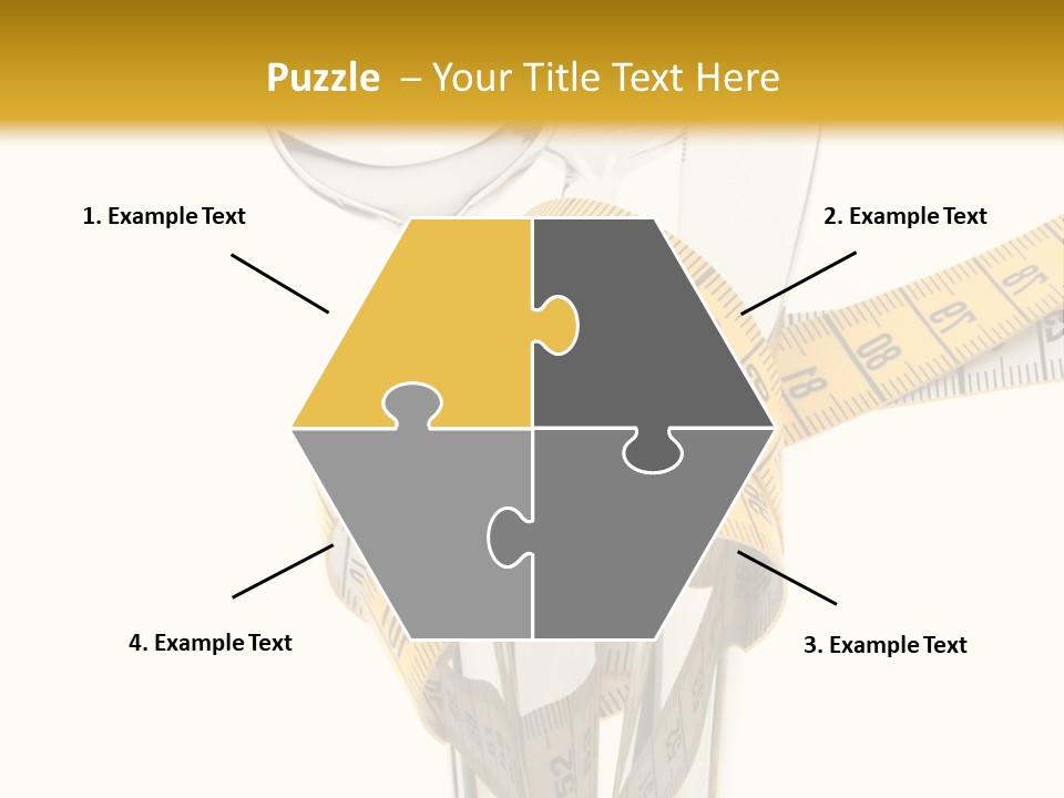 Fork Calories Lose PowerPoint Template