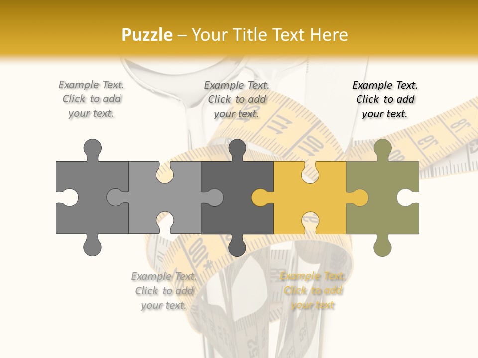 Fork Calories Lose PowerPoint Template