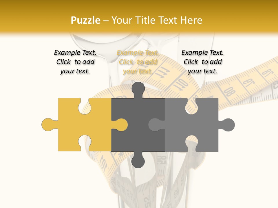 Fork Calories Lose PowerPoint Template