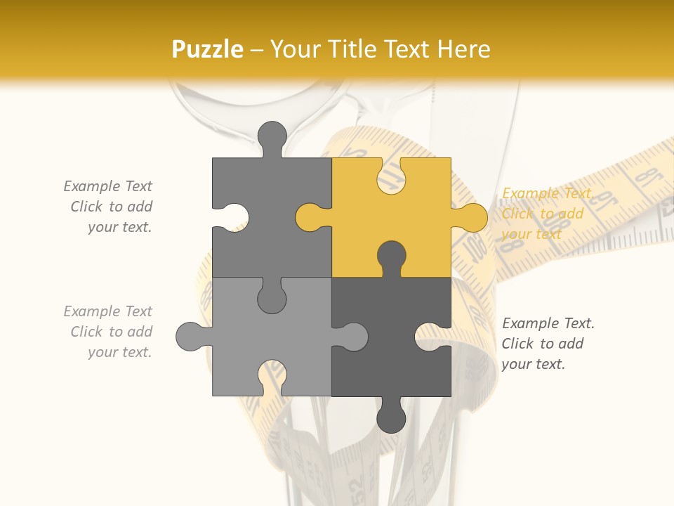 Fork Calories Lose PowerPoint Template