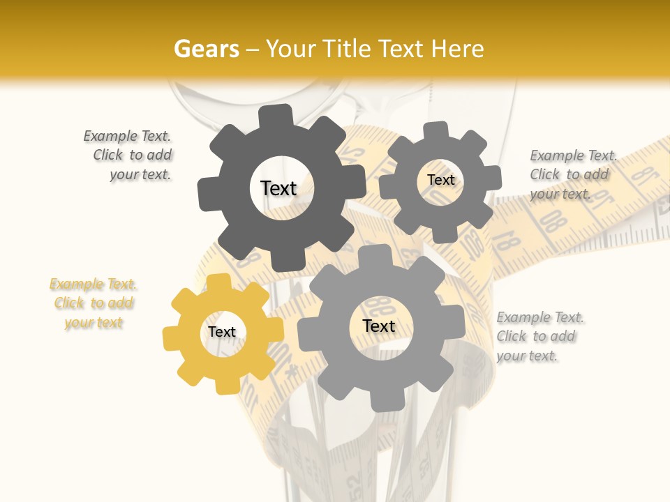 Fork Calories Lose PowerPoint Template