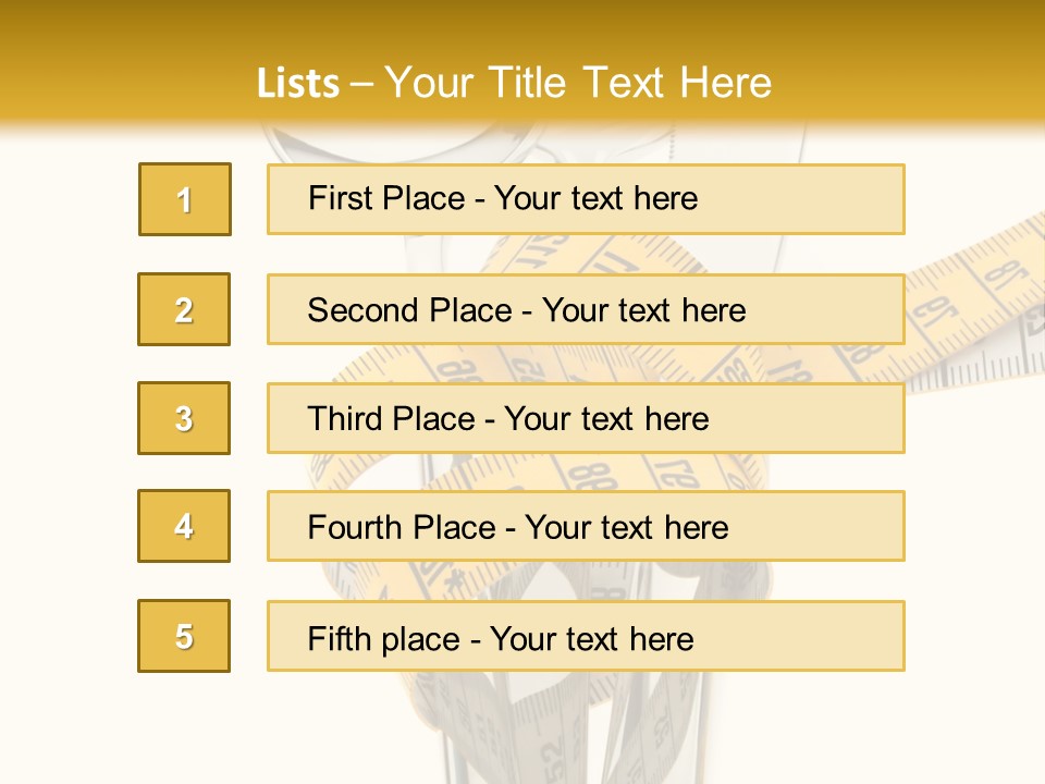 Fork Calories Lose PowerPoint Template