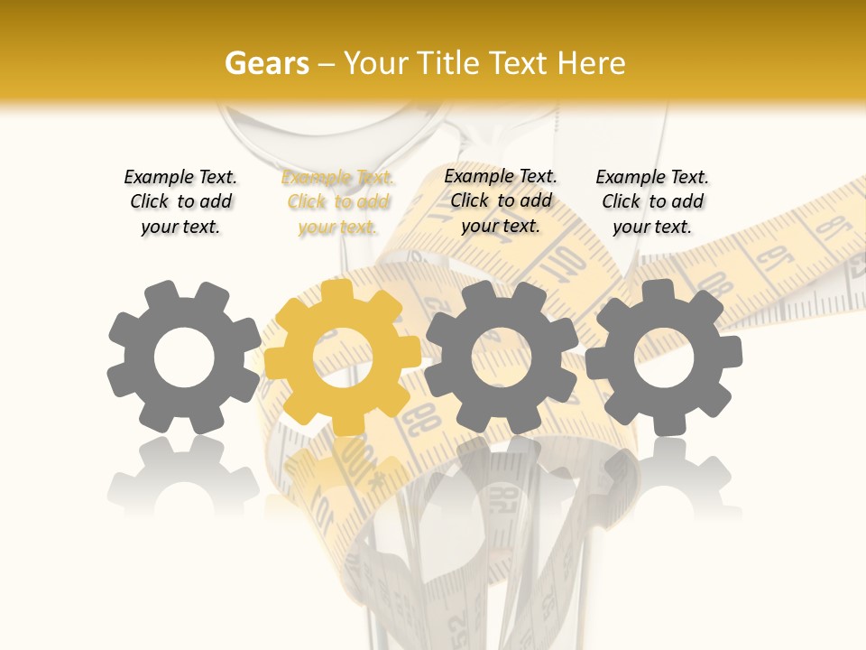 Fork Calories Lose PowerPoint Template