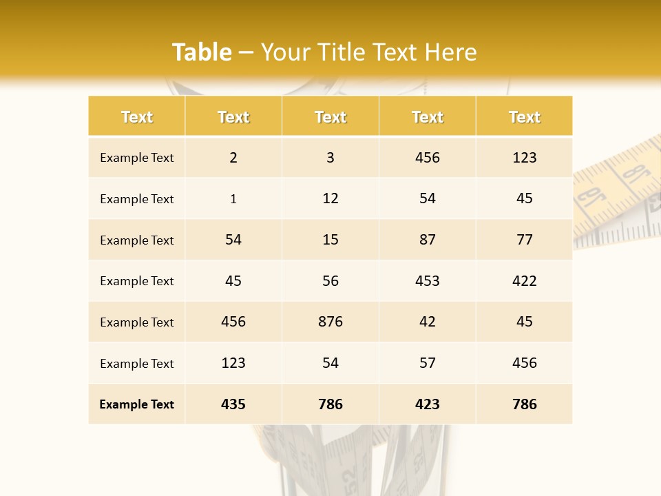 Fork Calories Lose PowerPoint Template