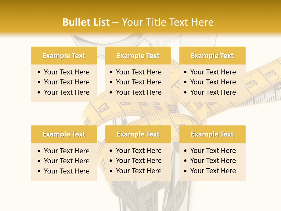 Fork Calories Lose PowerPoint Template