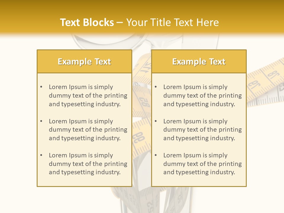Fork Calories Lose PowerPoint Template