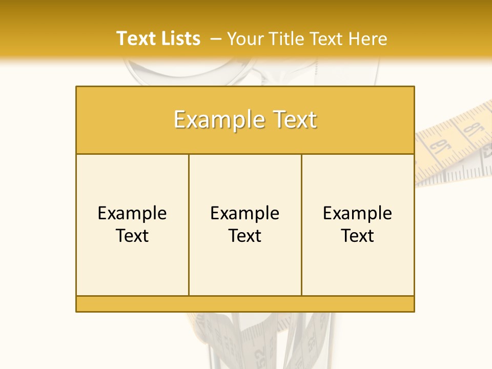 Fork Calories Lose PowerPoint Template