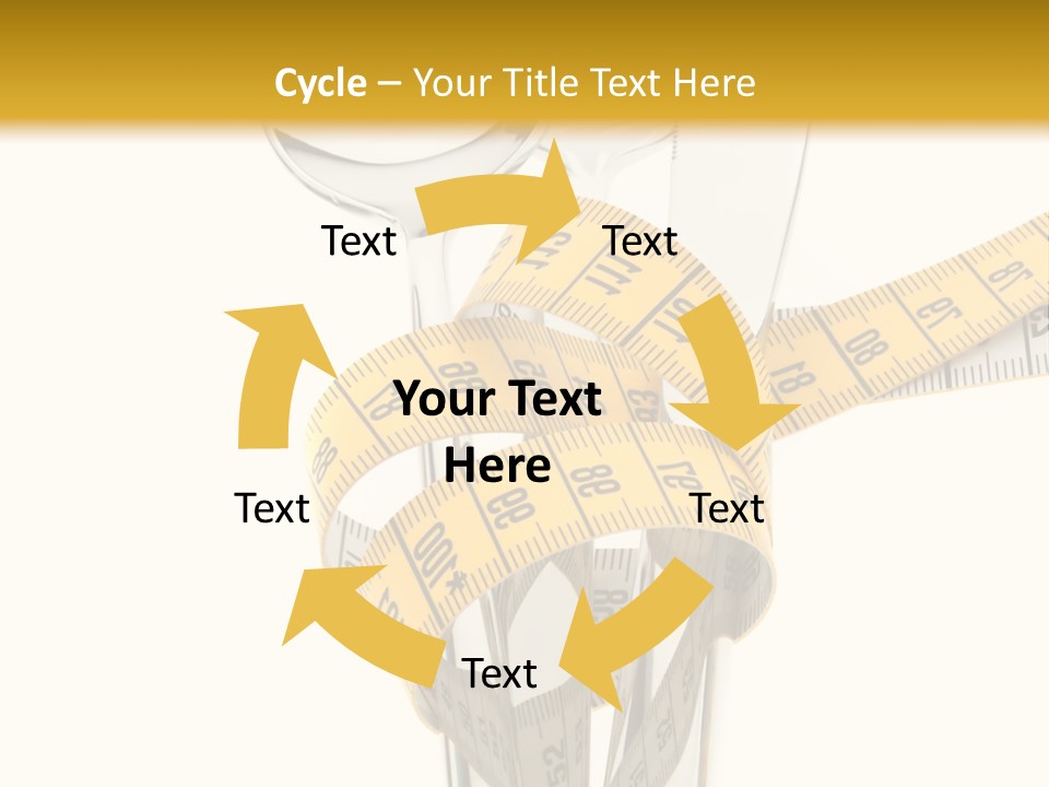 Fork Calories Lose PowerPoint Template