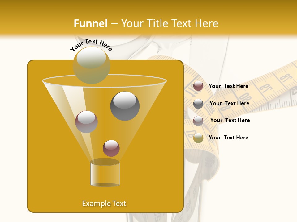Fork Calories Lose PowerPoint Template