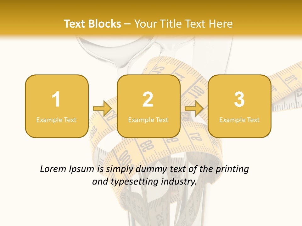 Fork Calories Lose PowerPoint Template
