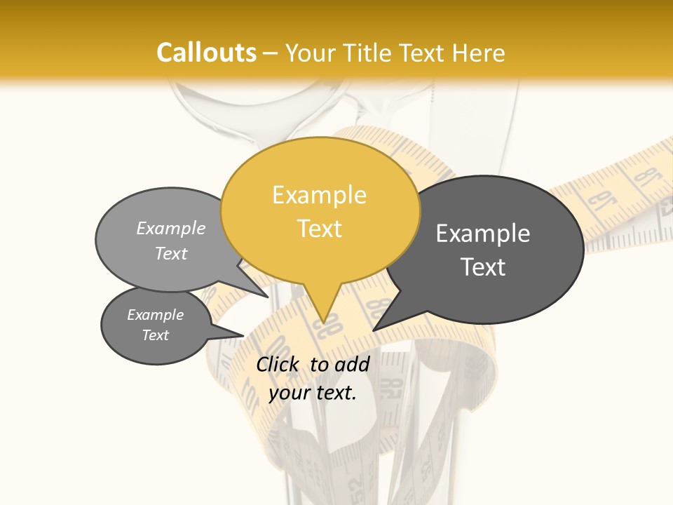 Fork Calories Lose PowerPoint Template