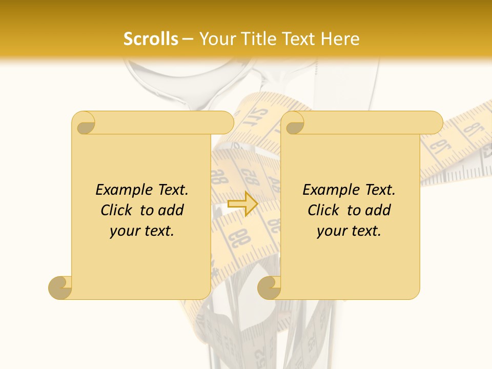 Fork Calories Lose PowerPoint Template