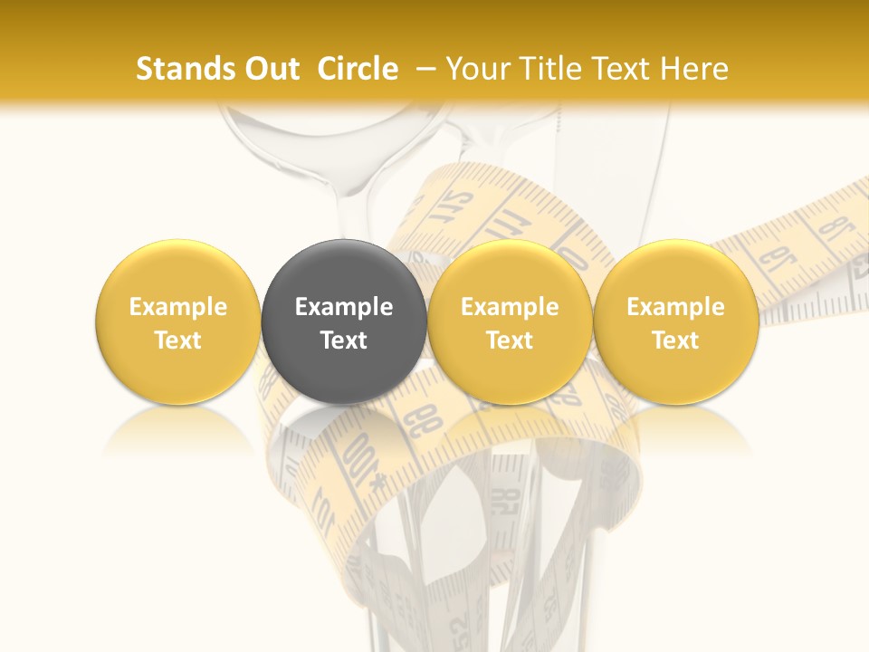 Fork Calories Lose PowerPoint Template
