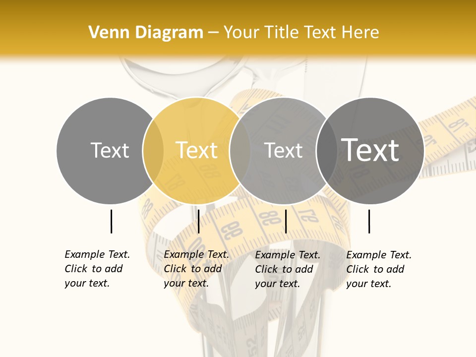 Fork Calories Lose PowerPoint Template