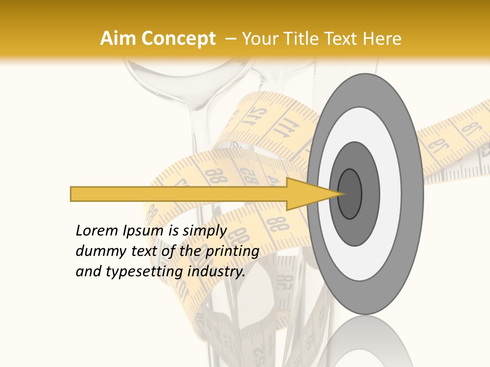 Fork Calories Lose PowerPoint Template