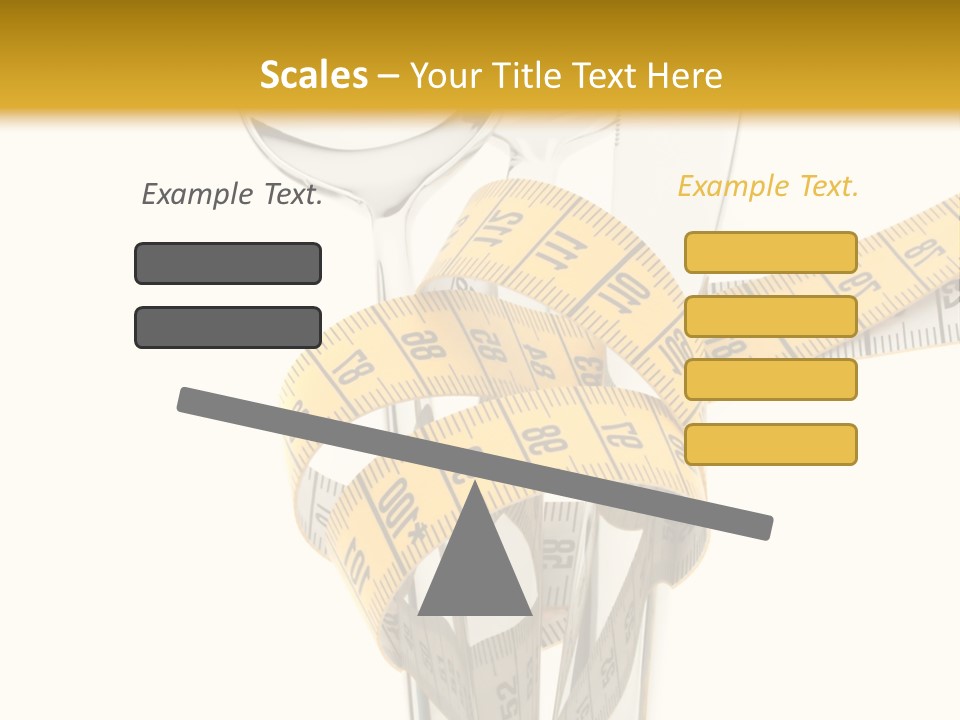 Fork Calories Lose PowerPoint Template