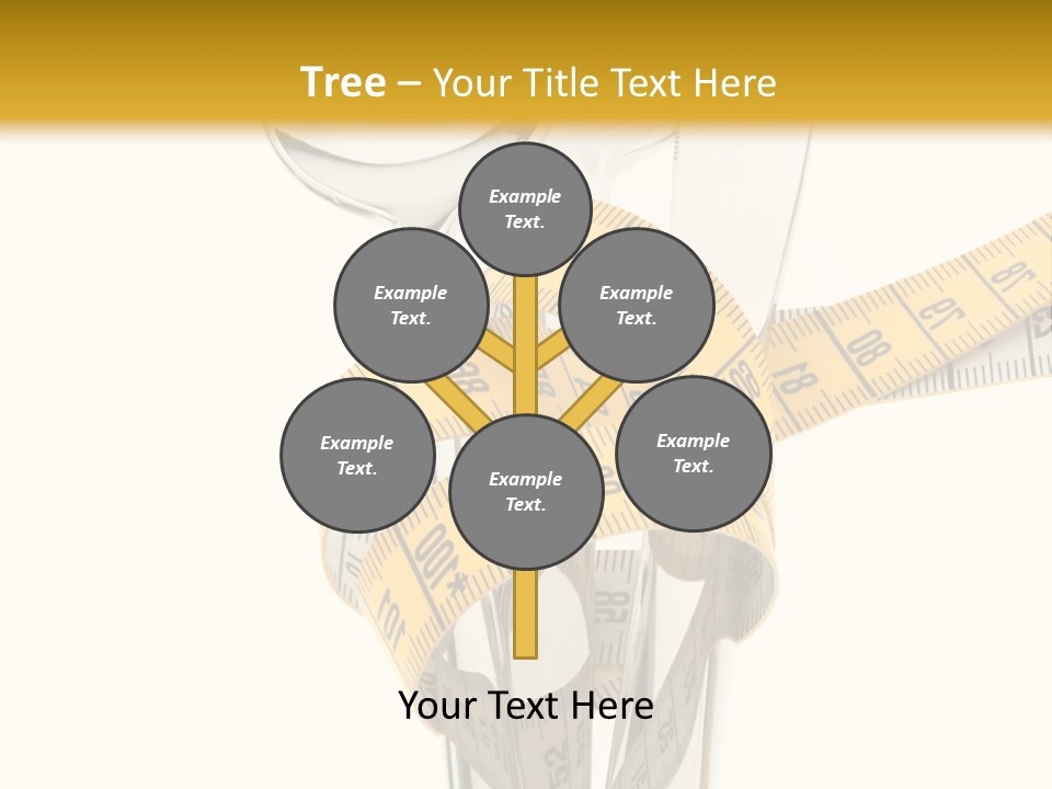 Fork Calories Lose PowerPoint Template