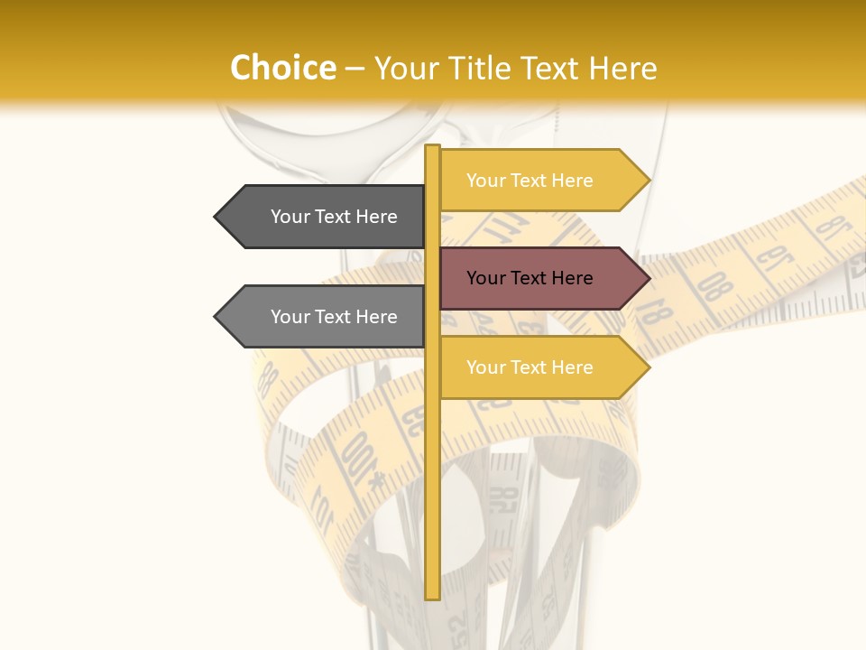Fork Calories Lose PowerPoint Template