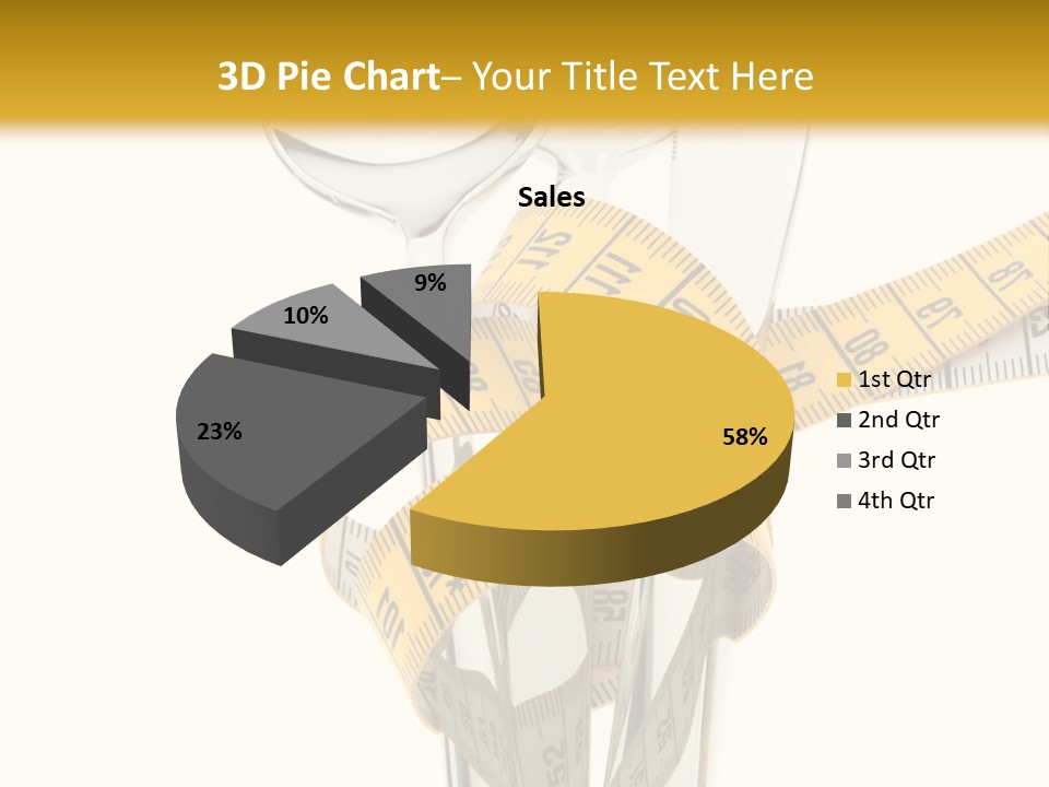 Fork Calories Lose PowerPoint Template