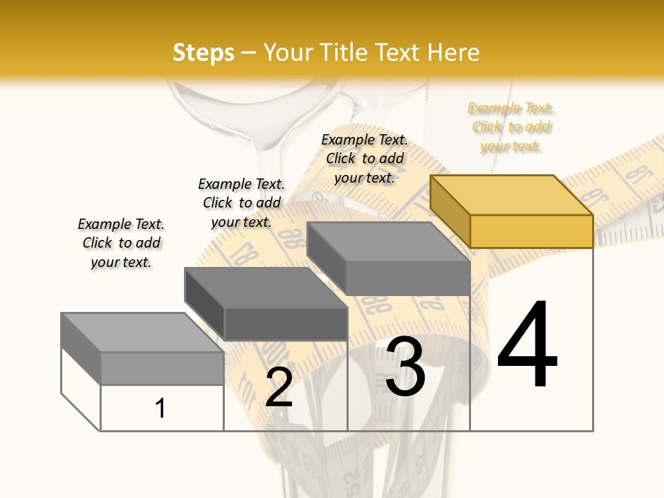 Fork Calories Lose PowerPoint Template