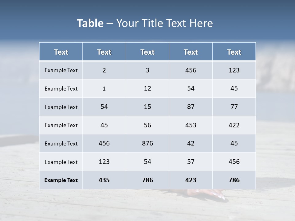 A Woman Laying On A Dock With Her Arms Outstretched PowerPoint Template