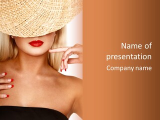 Gorgeous Beautiful Lady PowerPoint Template