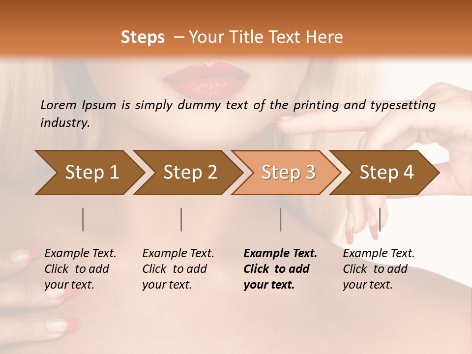 Gorgeous Beautiful Lady PowerPoint Template