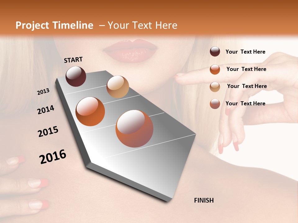 Gorgeous Beautiful Lady PowerPoint Template