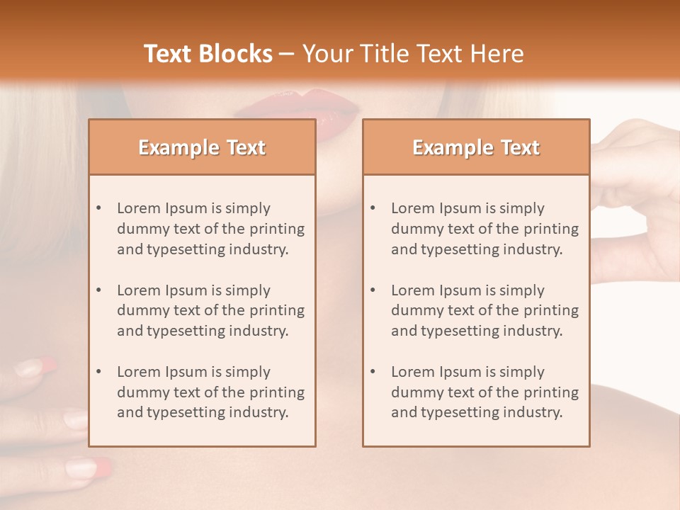 Gorgeous Beautiful Lady PowerPoint Template