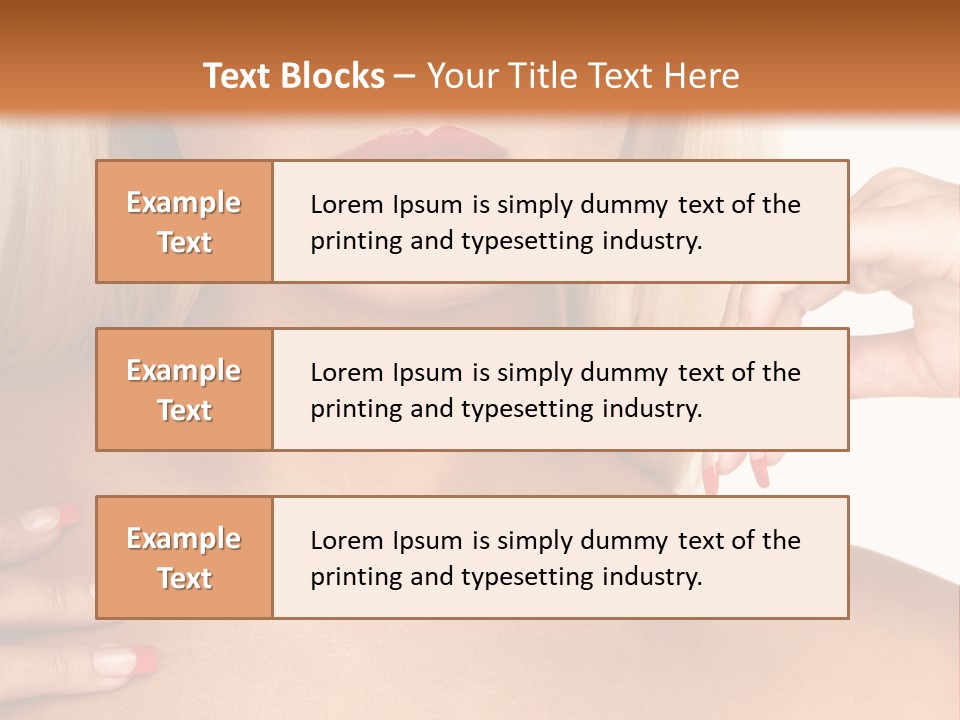 Gorgeous Beautiful Lady PowerPoint Template