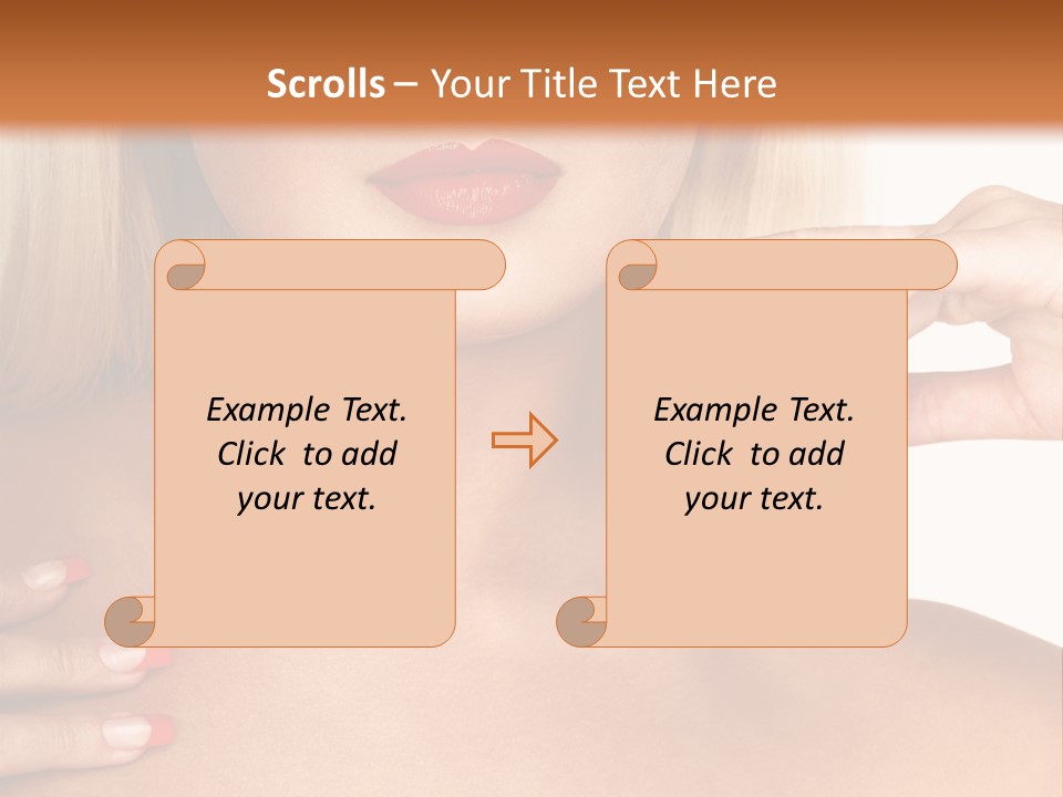 Gorgeous Beautiful Lady PowerPoint Template